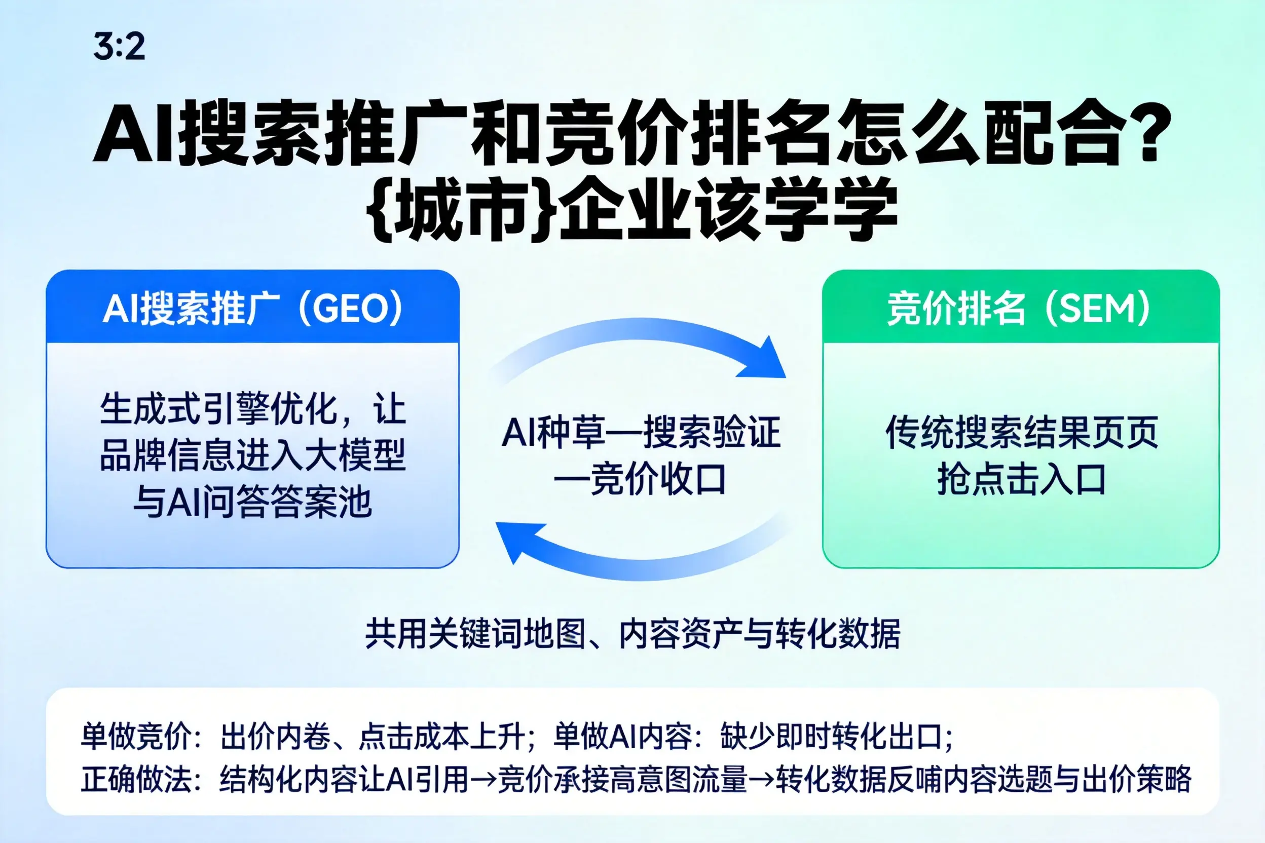 AI搜索推广和竞价排名怎么配合？黔东南企业该学学