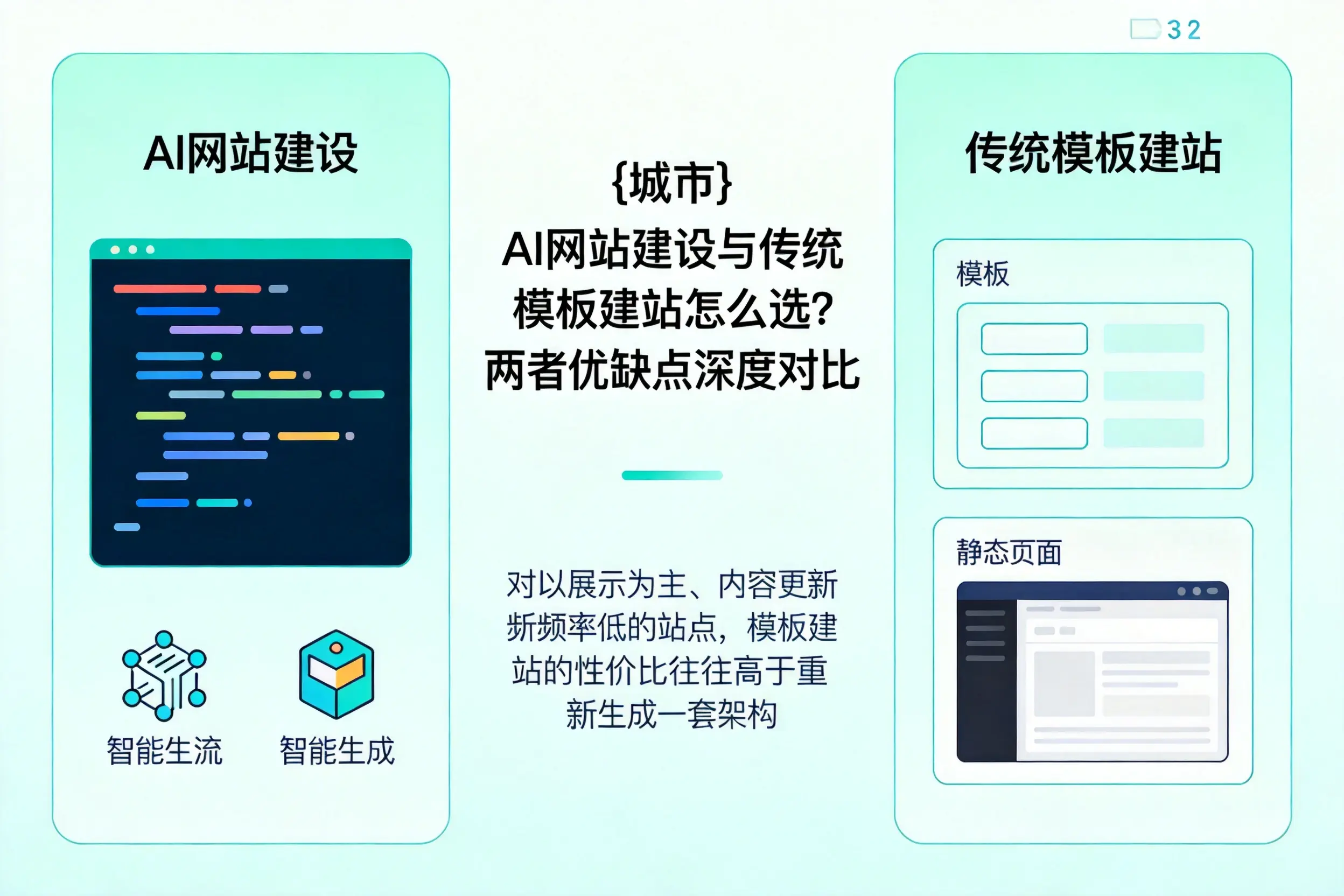 黔东南AI网站建设与传统模板建站怎么选？两者优缺点深度对比