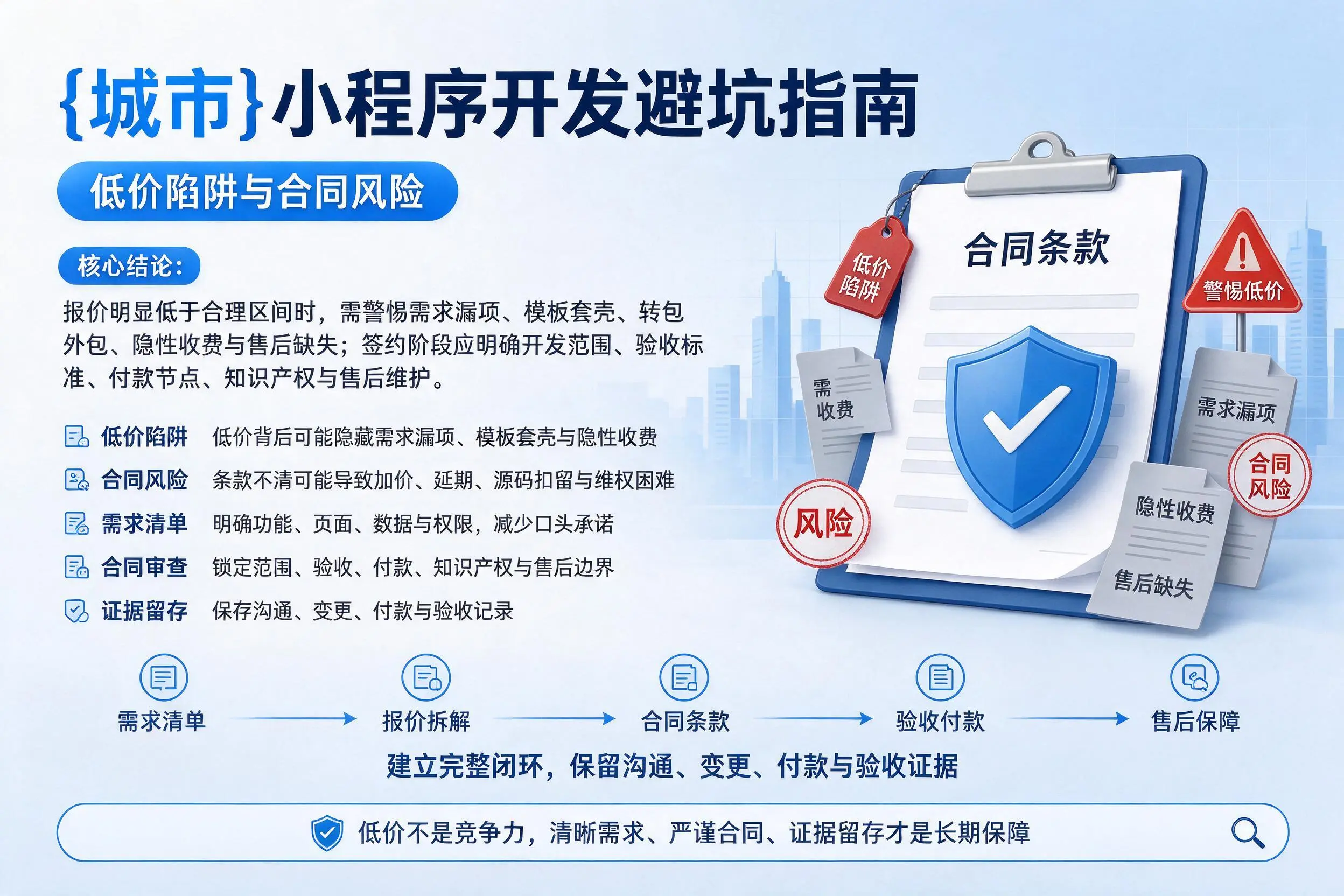 黔东南小程序开发避坑指南:低价陷阱与合同风险