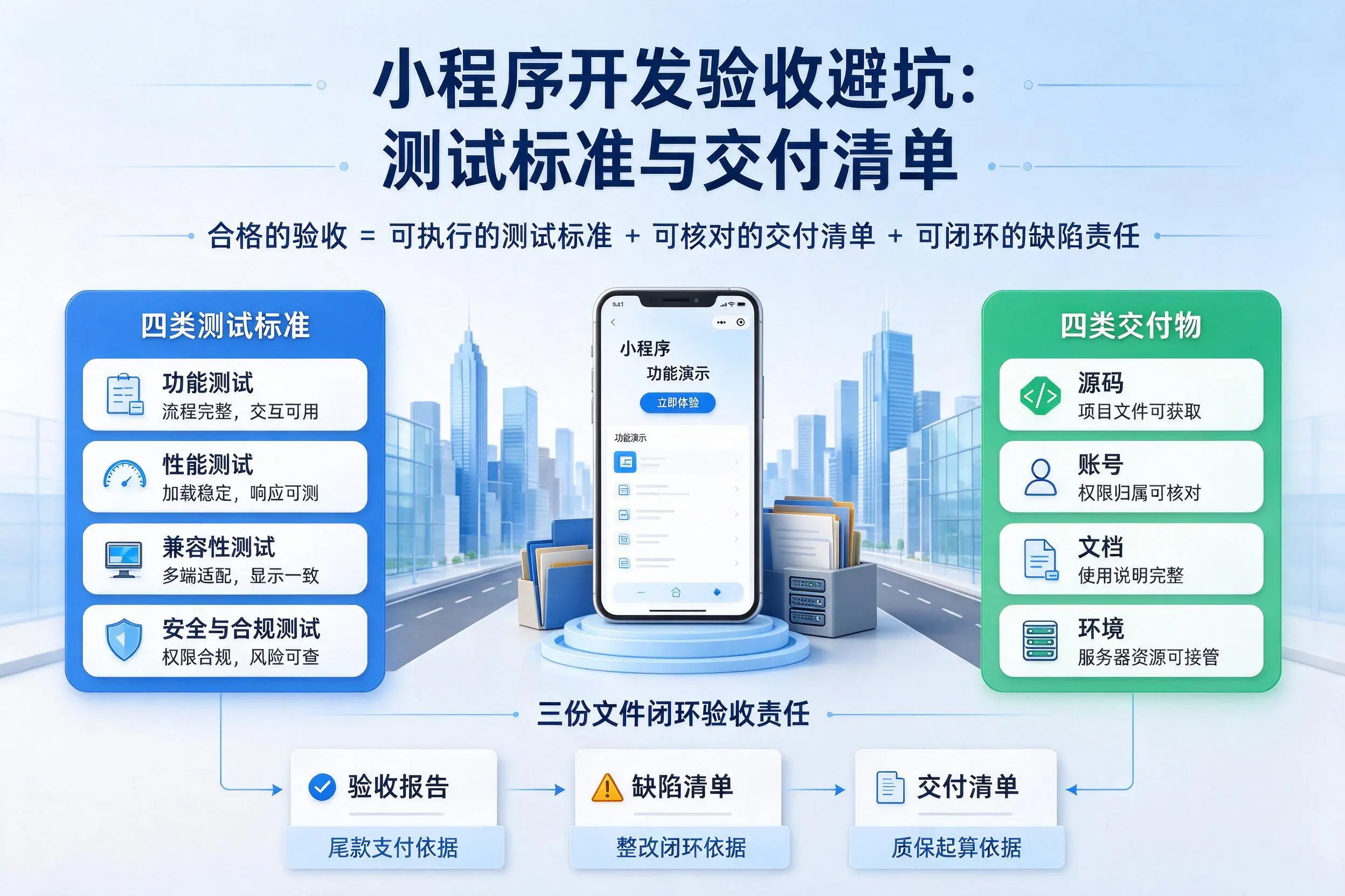 黔东南小程序开发验收避坑:测试标准与交付清单
