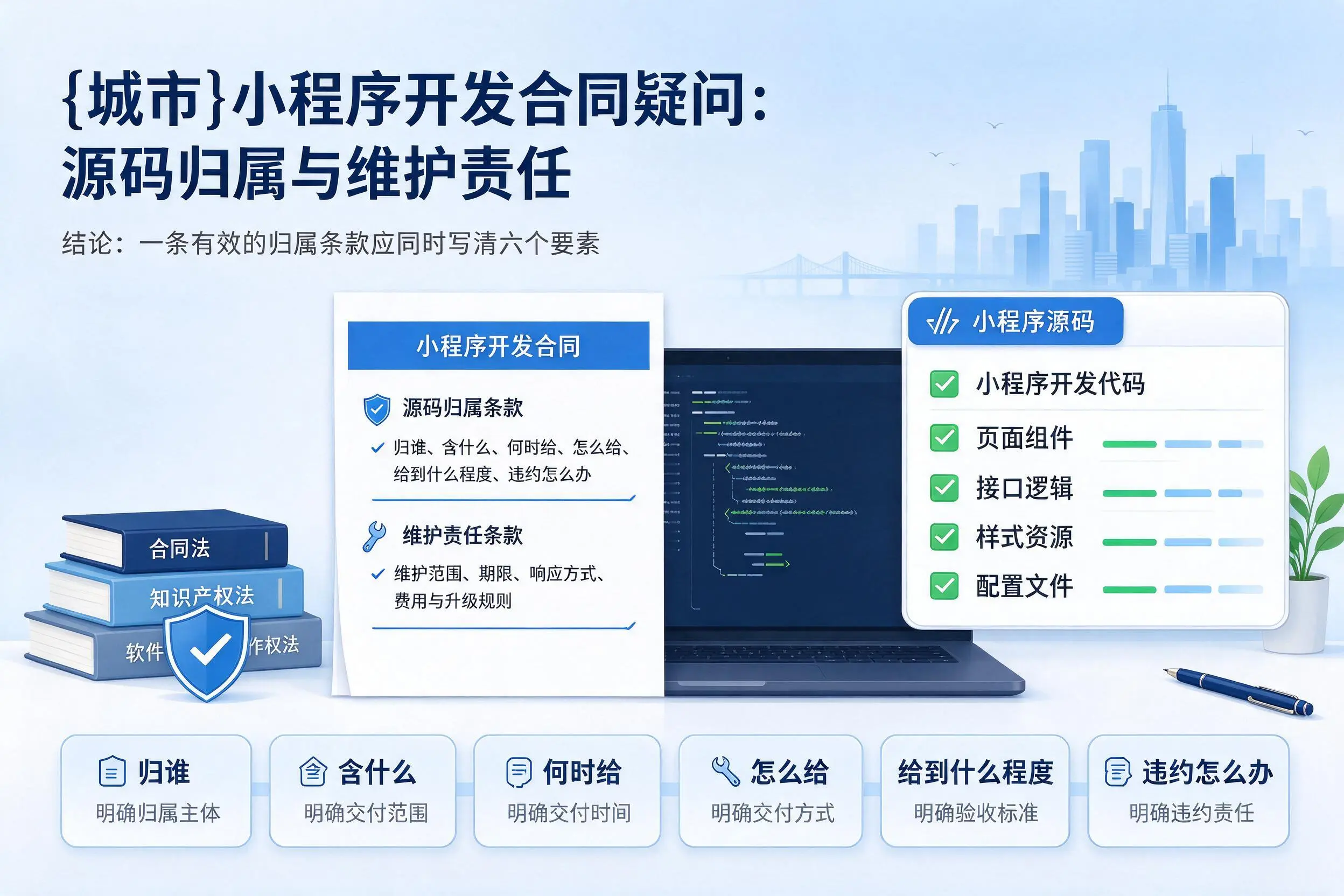 黔东南小程序开发合同疑问：源码归属与维护责任