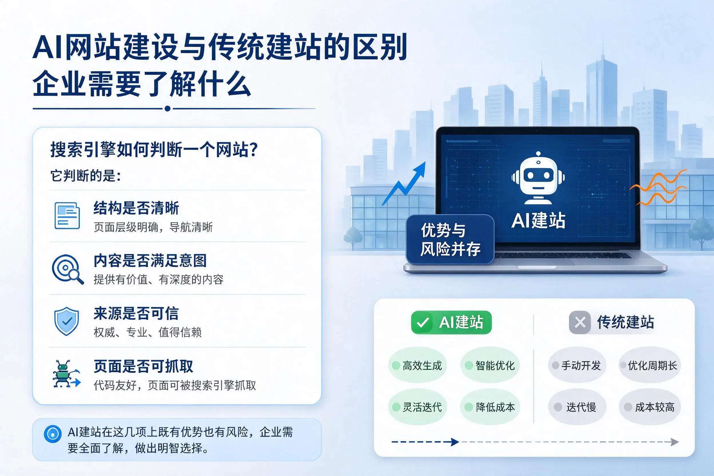 AI网站建设与传统建站的区别，黔东南企业需要了解什么