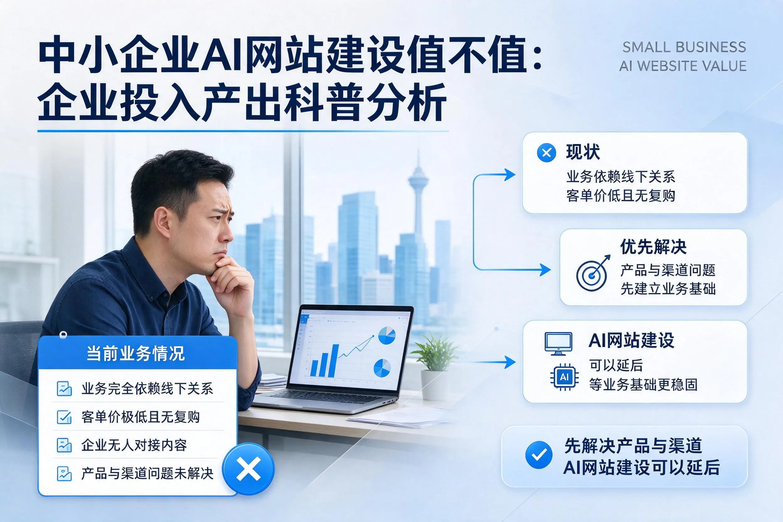 中小企业AI网站建设值不值：黔东南企业投入产出科普分析