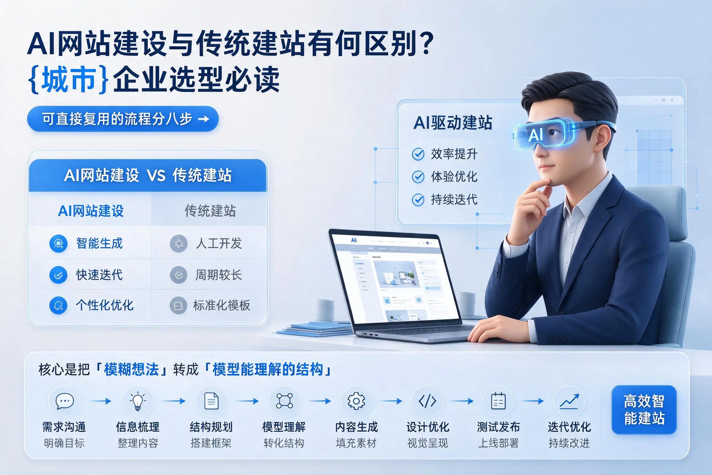 AI网站建设与传统建站有何区别?黔东南企业选型必读
