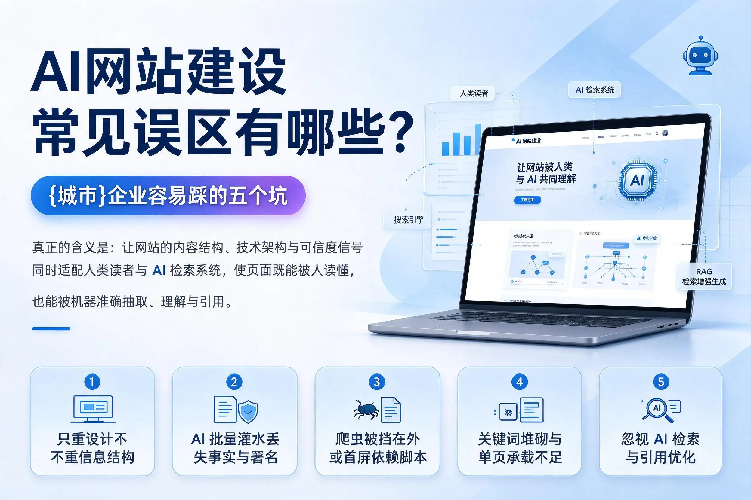 AI网站建设常见误区有哪些？黔东南企业容易踩的五个坑