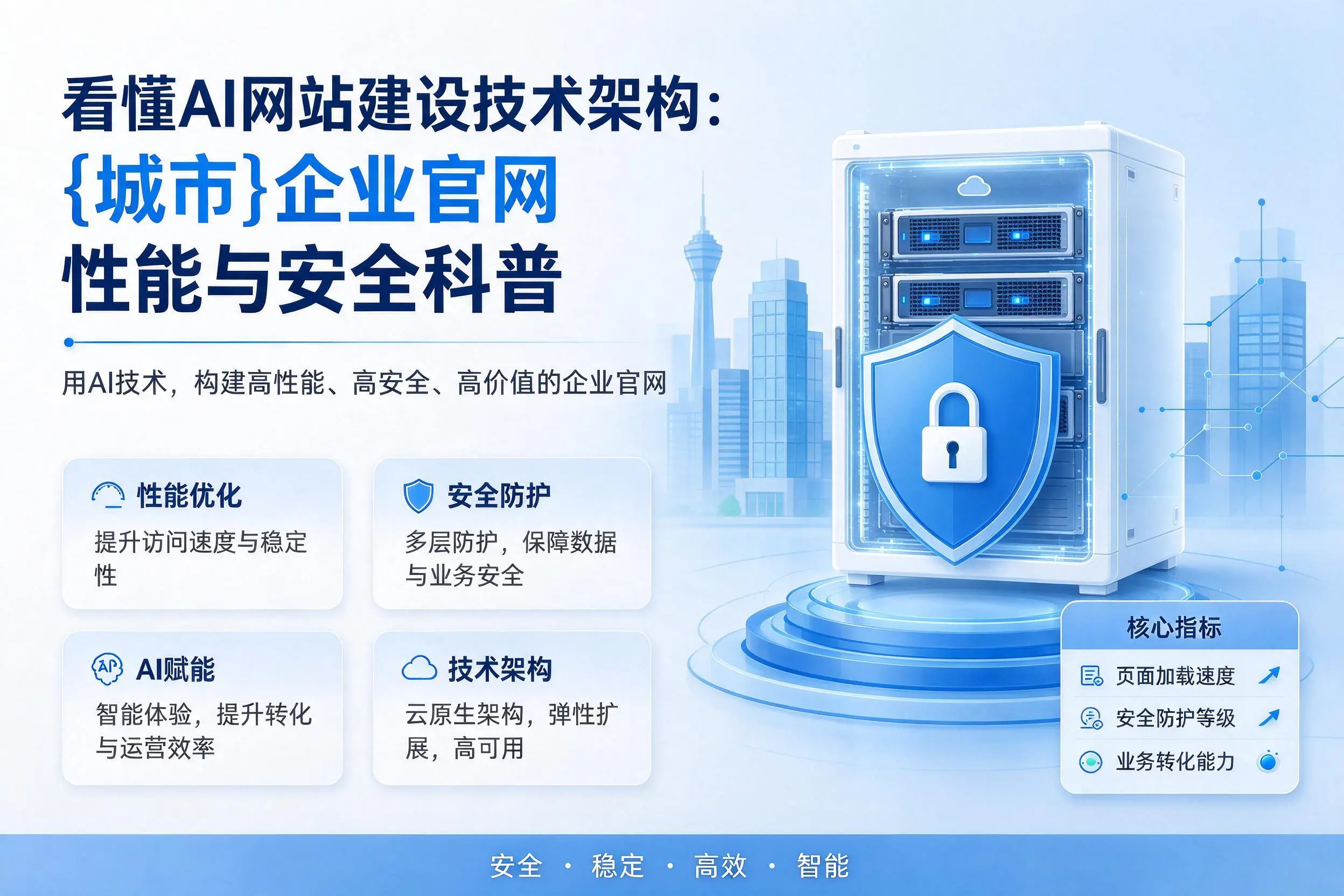 看懂AI网站建设技术架构:黔东南企业官网性能与安全科普