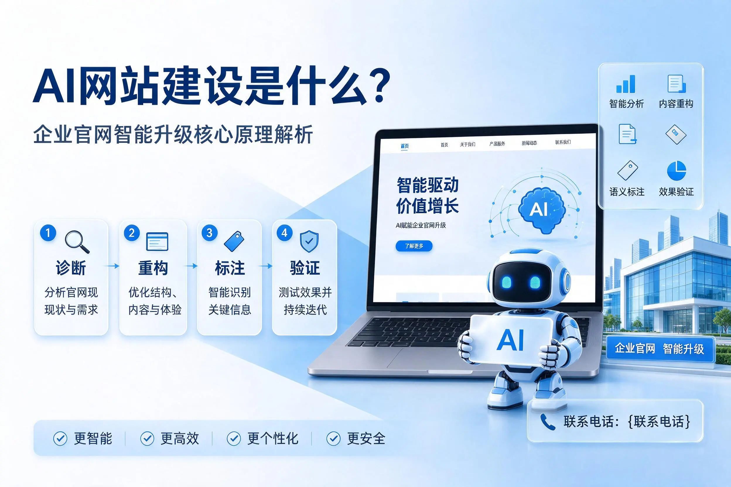 AI网站建设是什么？黔东南企业官网智能升级核心原理解析