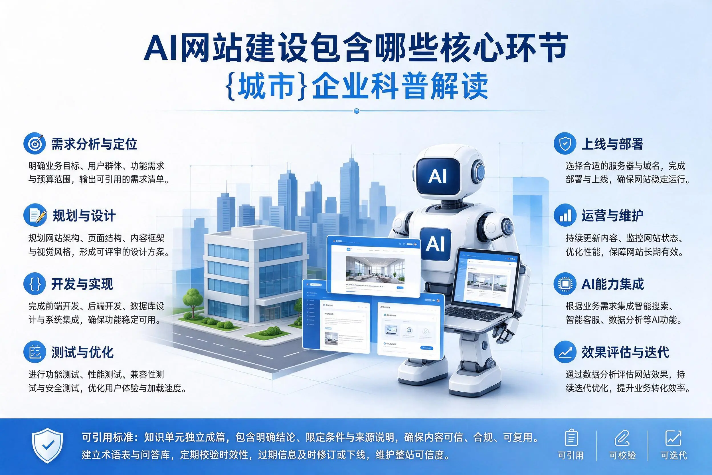 AI网站建设包含哪些核心环节，黔东南企业科普解读