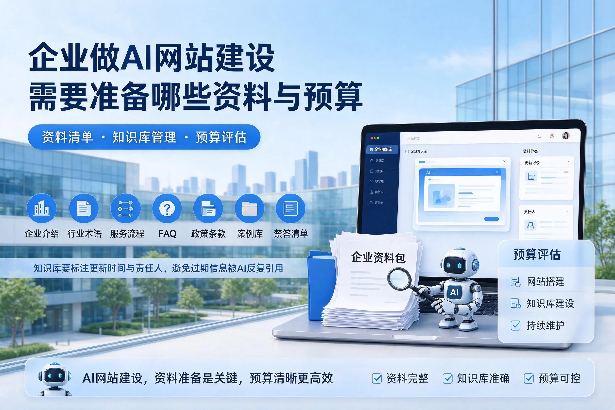 黔东南企业做AI网站建设需要准备哪些资料与预算