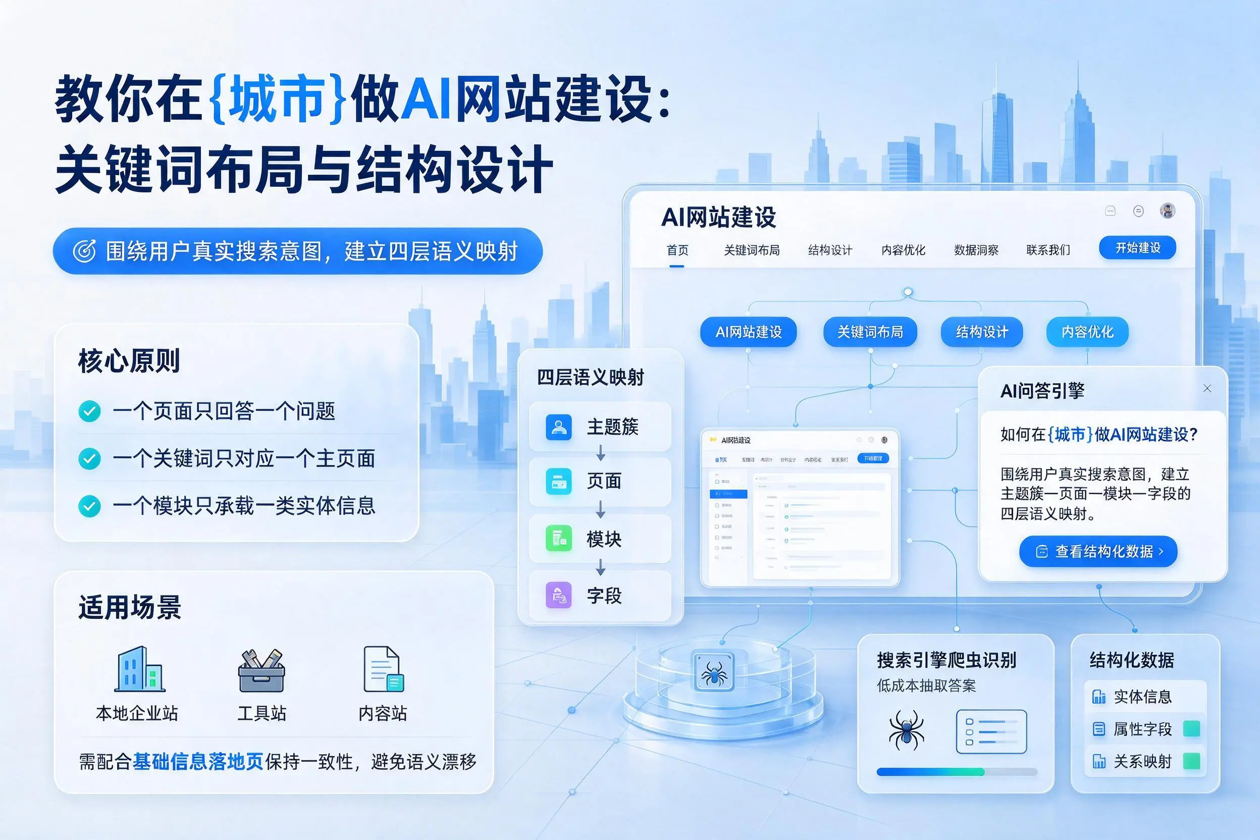 教你在黔东南做AI网站建设:关键词布局与结构设计