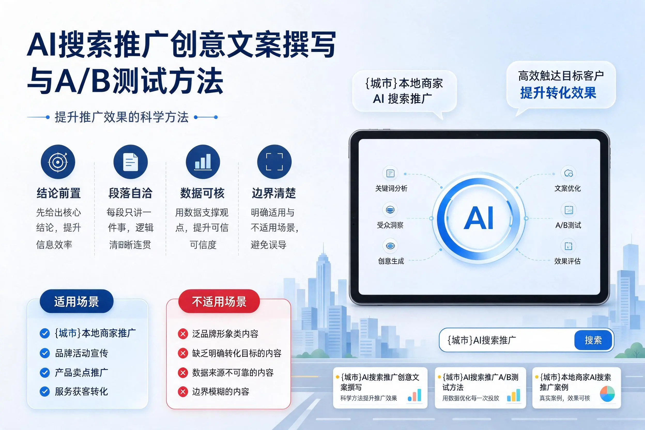 黔东南AI搜索推广创意文案撰写与A/B测试方法